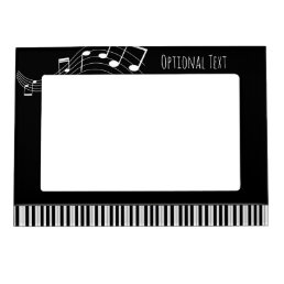 Piano Keyboard &amp; Musical Notes Magnetic Frame