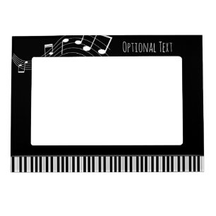 Piano Keyboard & Musical Notes Magnetic Frame
