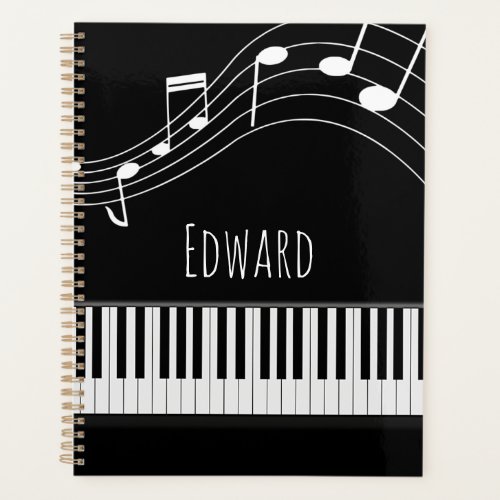 Piano Keyboard  Musical Notes Planner