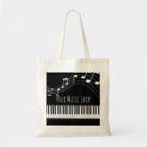 Piano Music Notes Tote Bag by My Inspiration - Pixels