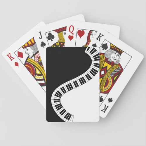 Piano Keyboard Musical Playing Cards