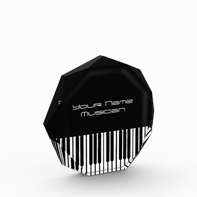 Piano Keyboard Musician Custom Award (Left)