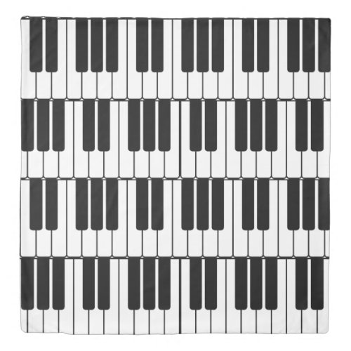 Piano keyboard musician gift jumbo novelty keys duvet cover