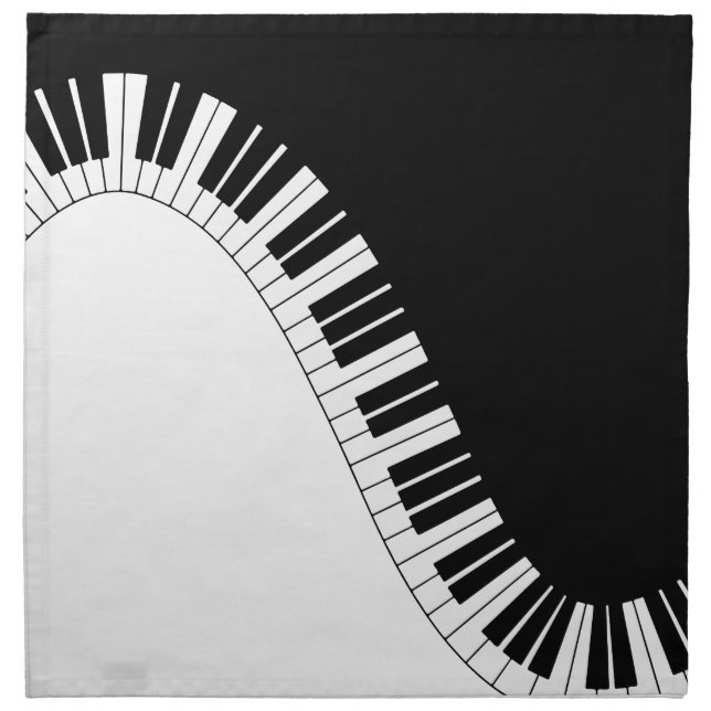 Piano Keyboard Napkin (Front)