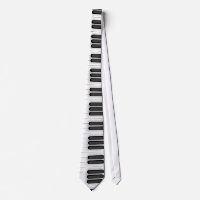 Piano keyboard neck tie (Front)