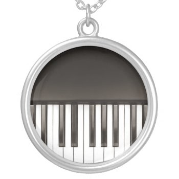 Piano Keyboard Necklace by BluePlanet at Zazzle