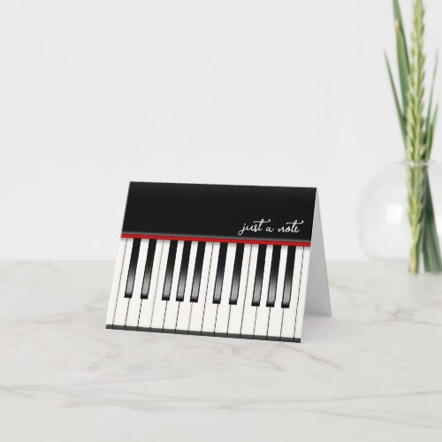 Piano Keyboard  Note Card