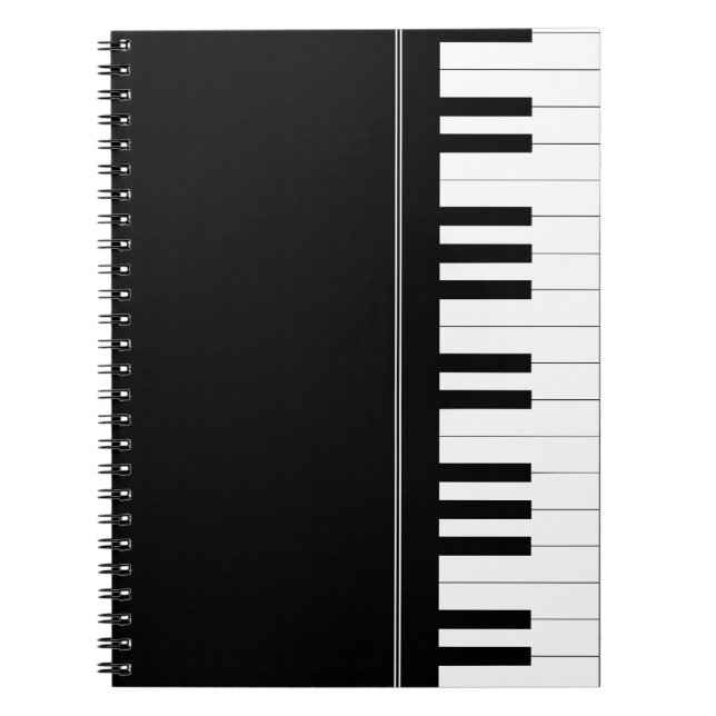 Piano keyboard notebook (Front)