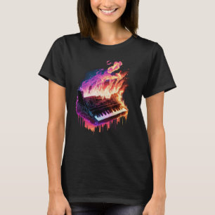 Piano Keyboard On Fire  1 T-Shirt