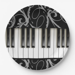 Piano Keyboard Paper Plates