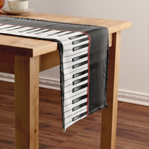 Piano Keyboard Pattern Medium Table Runner
