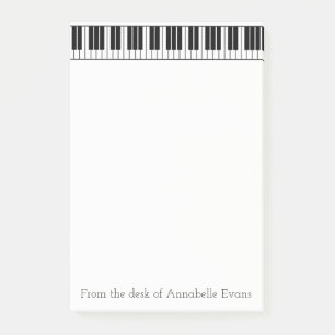 Piano Keyboard Personalize Post-it Notes