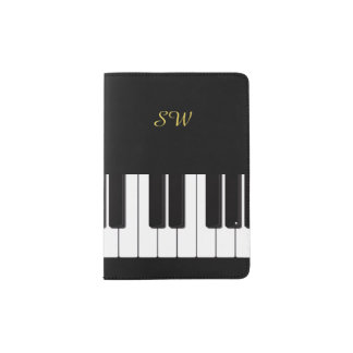 Piano Keyboard Pianist Personalised Passport Holder