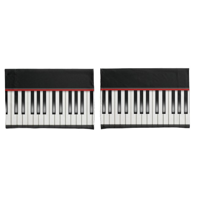 Piano Keyboard  Pillow Case (Front-Set)