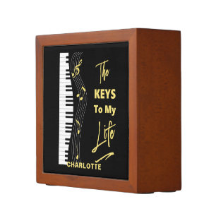 Piano Keyboard Players Fun Music Desk Organizer