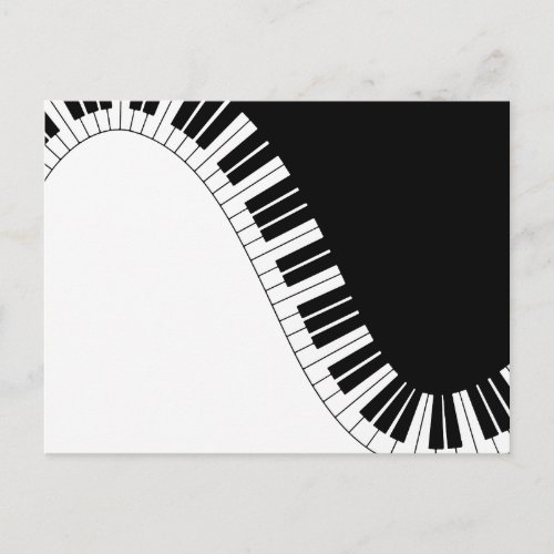 Piano Keyboard Postcard