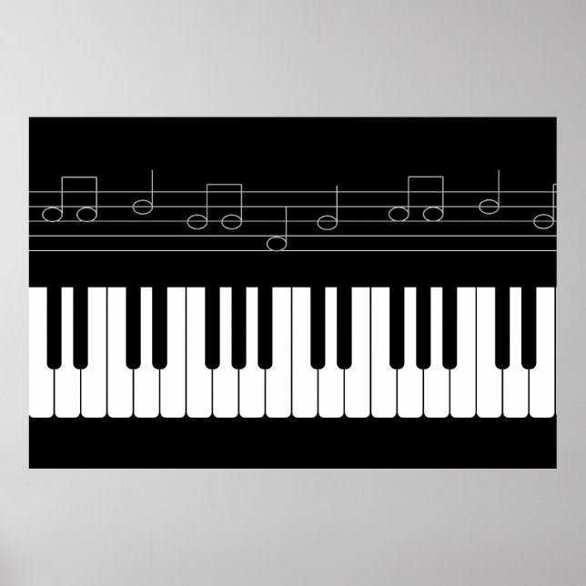 Piano keyboard poster (Front)