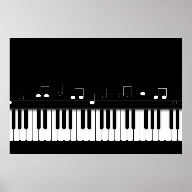 Piano keyboard poster (Front)