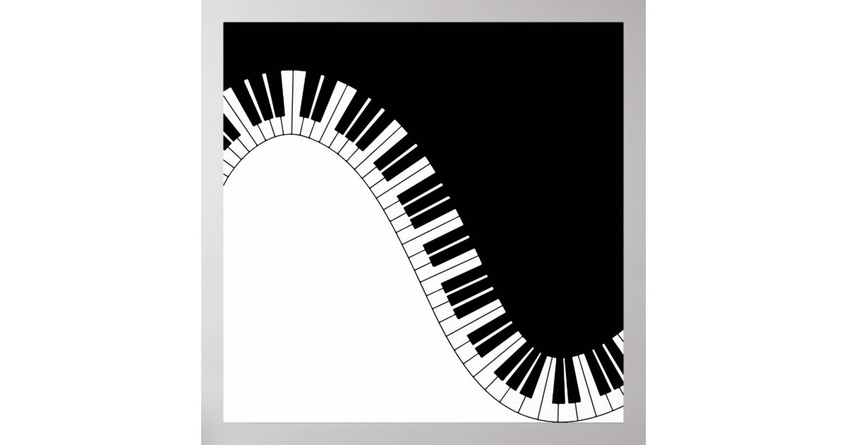 Piano Keyboard Poster Zazzle