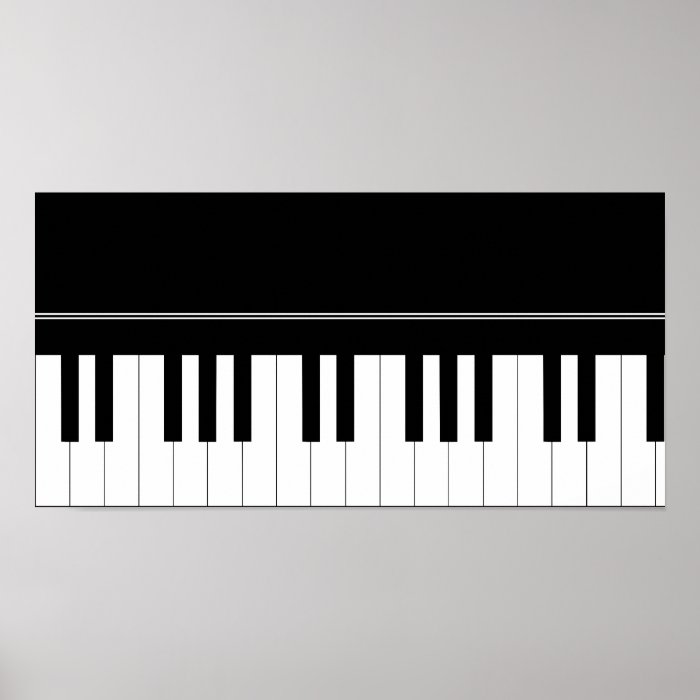 Piano keyboard poster