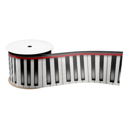 Piano Keyboard Satin Ribbon