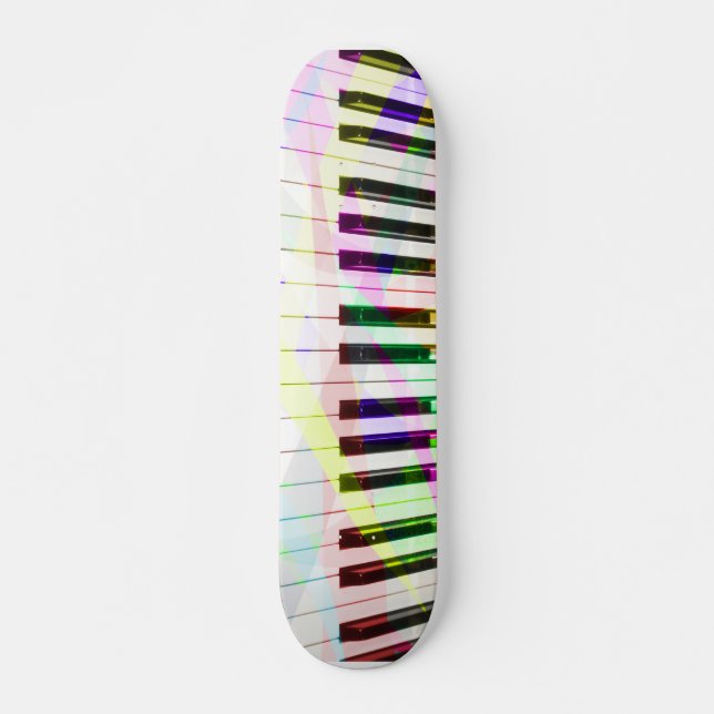 Piano Keyboard Skateboard Deck (Front)
