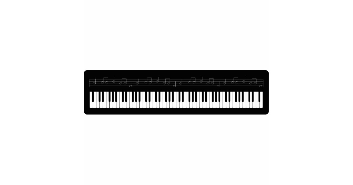 Piano keyboard statuette Zazzle
