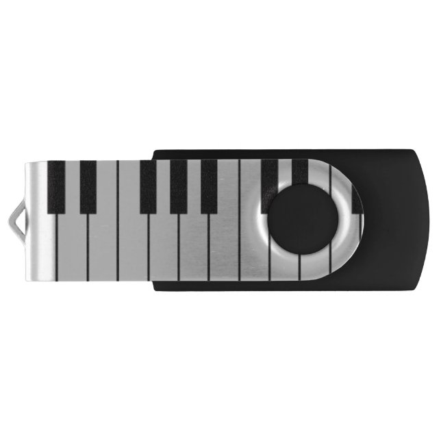 Piano Keyboard Swivel USB Drive (Back)