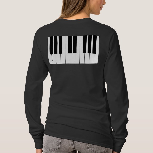 Piano  Keyboard T-Shirt (Back)