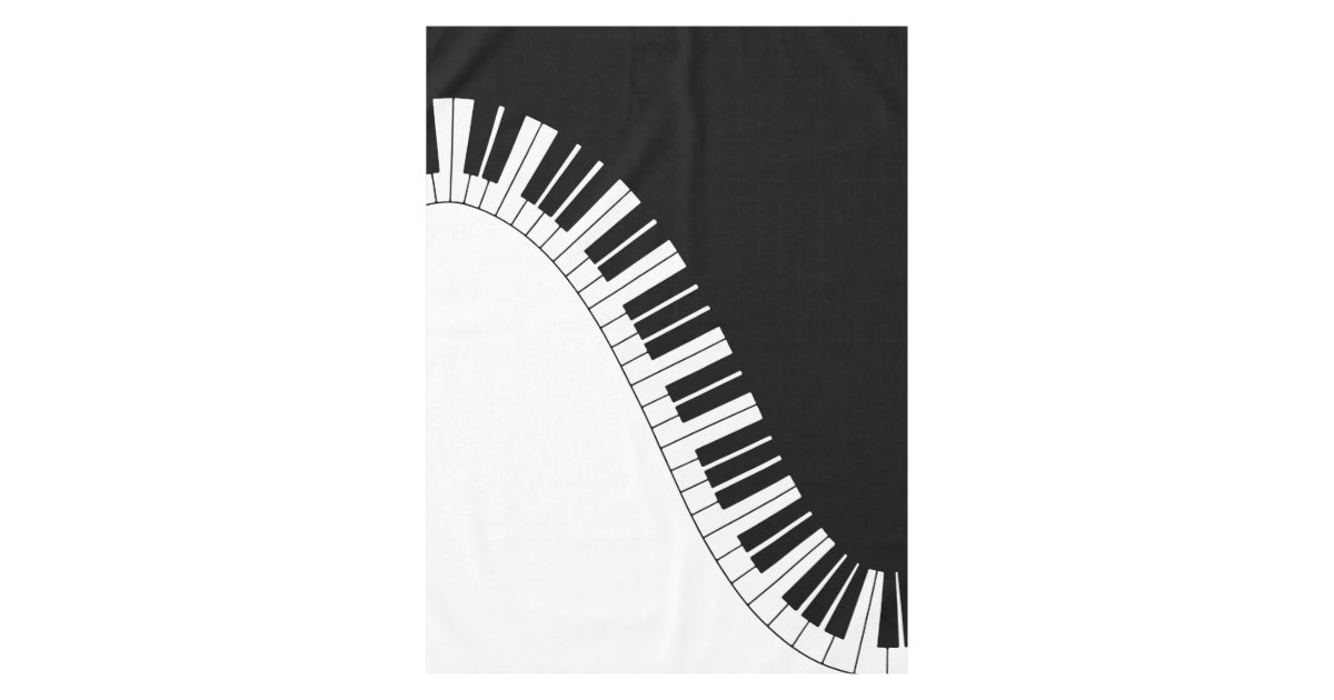Piano Keyboard Tablecloth | Zazzle
