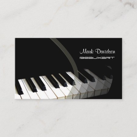 Piano Keyboard/teacher/tuner Business Cards