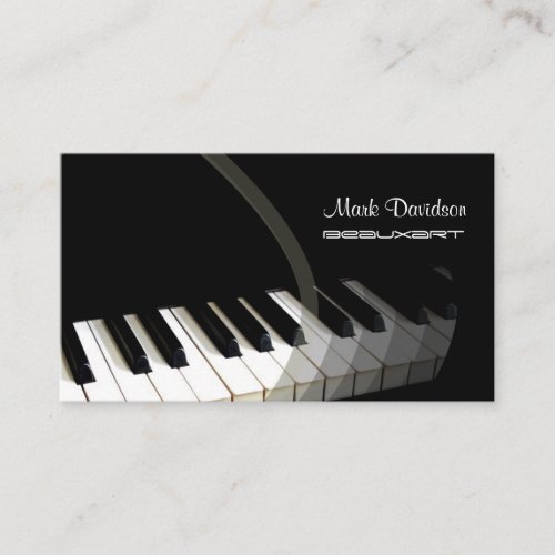 Piano Keyboardteachertuner business cards