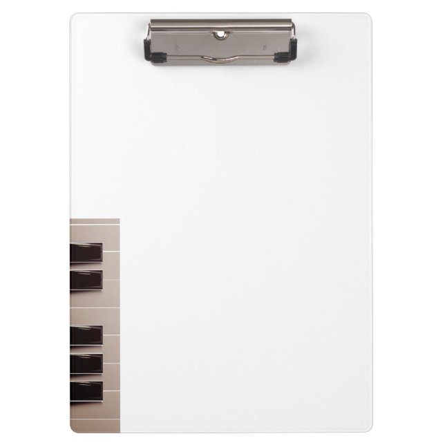 Piano Keyboard Theme Clipboard (Front)