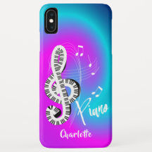 Piano Keyboard Treble Clef Music Personalized