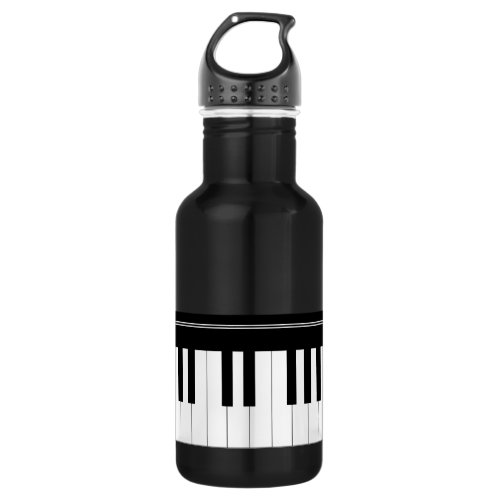 Piano keyboard water bottle