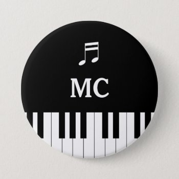 Piano Keyboard Wedding Pin Mc by DigitalDreambuilder at Zazzle