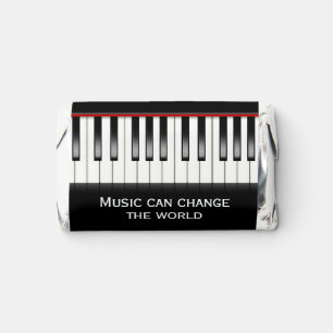 Piano Keyboard with Music Quote  Hershey's Miniatures