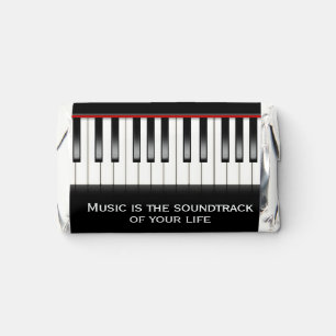 Piano Keyboard with Music Quote   Hershey's Miniatures