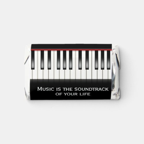 Piano Keyboard with Music Quote   Hersheys Miniatures