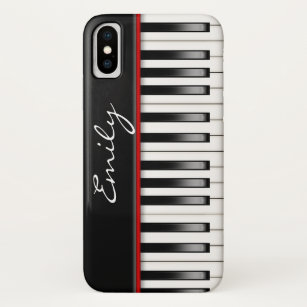Piano Keyboard with name iPhone XS Case