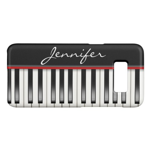 Piano Keyboard with name Case_Mate Samsung Galaxy S8 Case