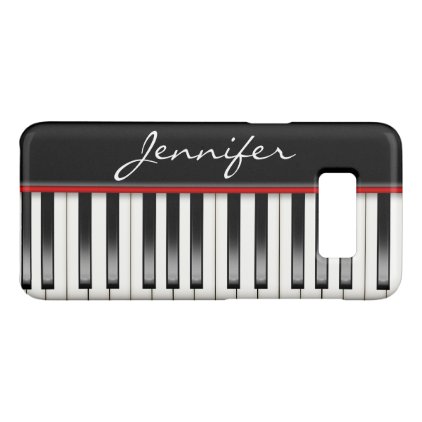 Piano Keyboard with name Case-Mate Samsung Galaxy S8 Case