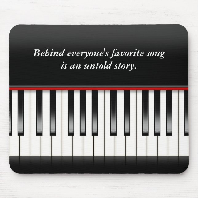 Piano Keyboard with Quote Mouse Pad (Front)