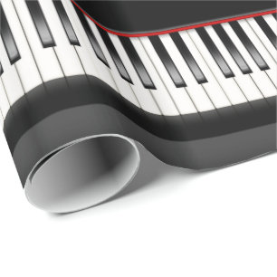 piano keyboard wrapping paper