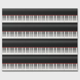 piano keyboard wrapping paper | Zazzle