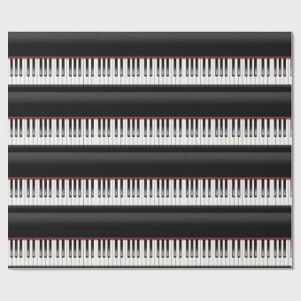 piano keyboard wrapping paper | Zazzle