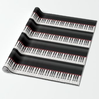 piano keyboard wrapping paper | Zazzle