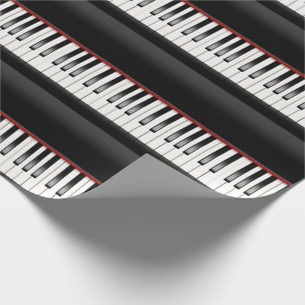 piano keyboard wrapping paper | Zazzle
