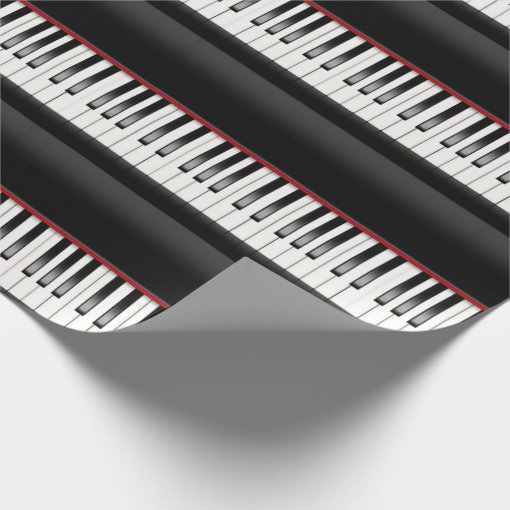 piano keyboard wrapping paper Zazzle
