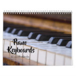 Piano Keyboards 2024 Calendar at Zazzle